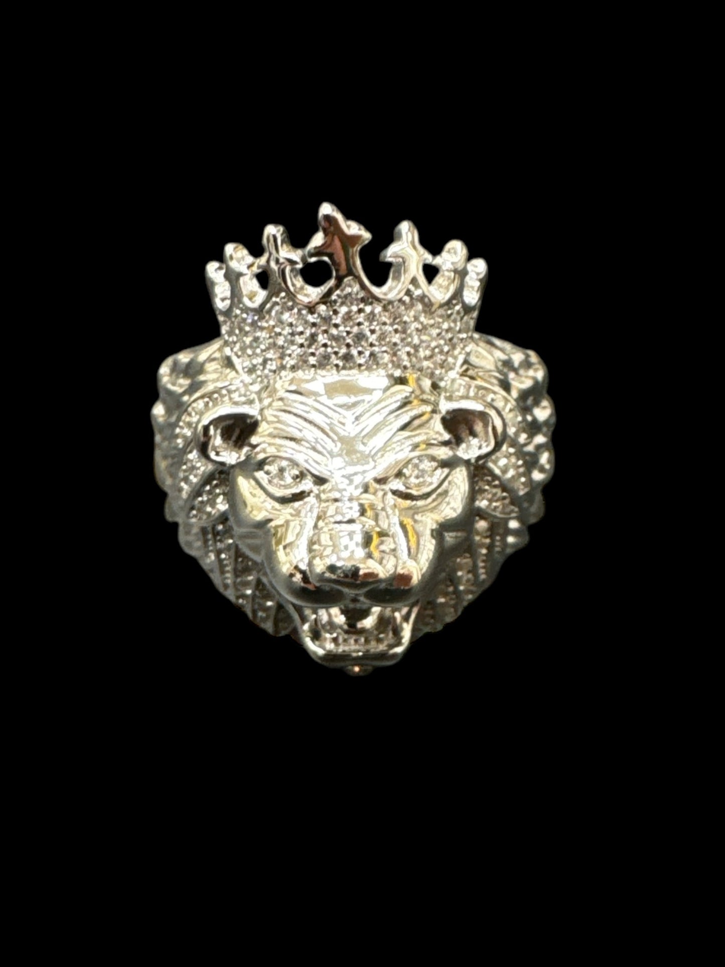 Silver Lion Ring