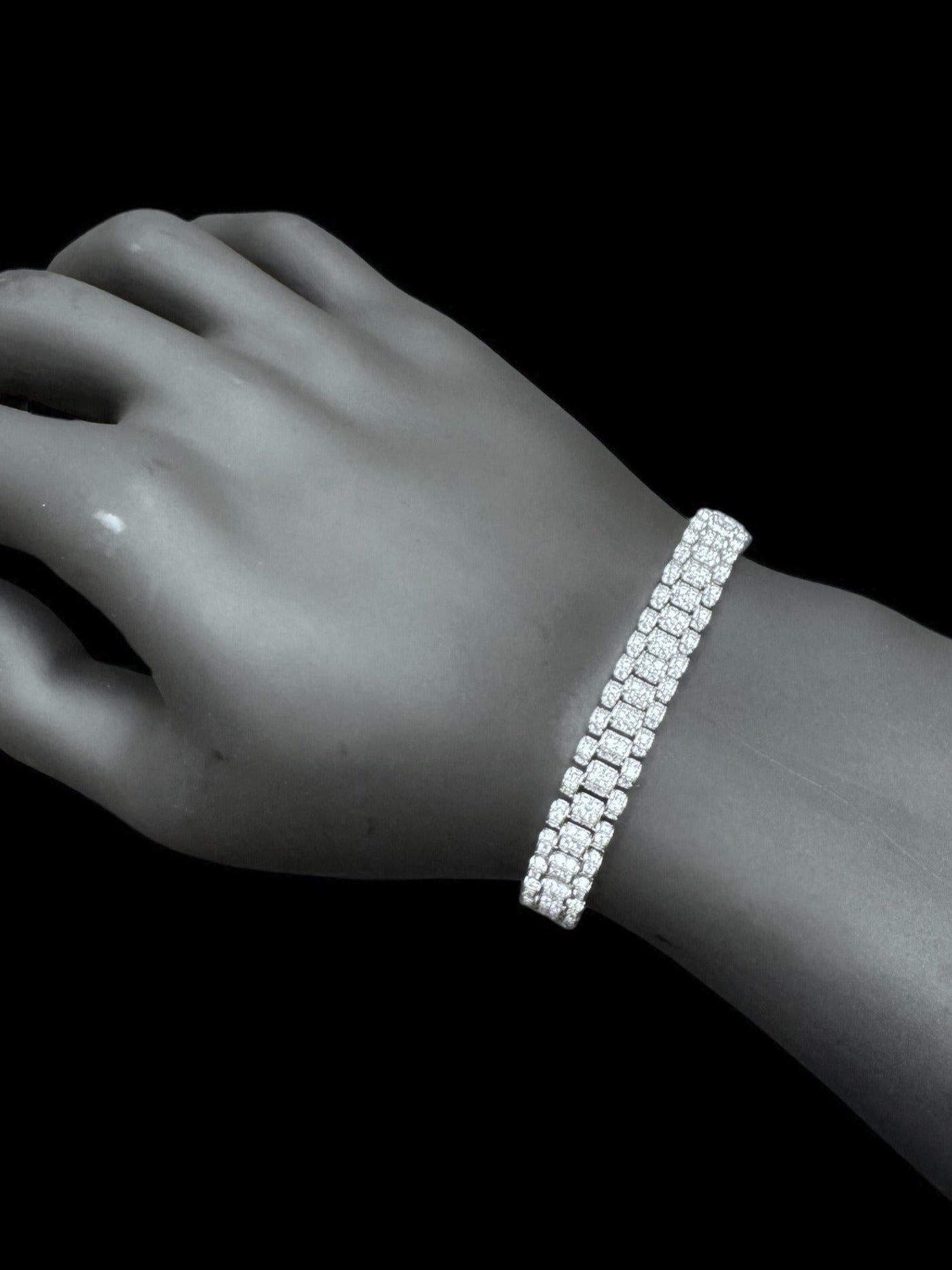 Rolex Style Iced Out Bracelet