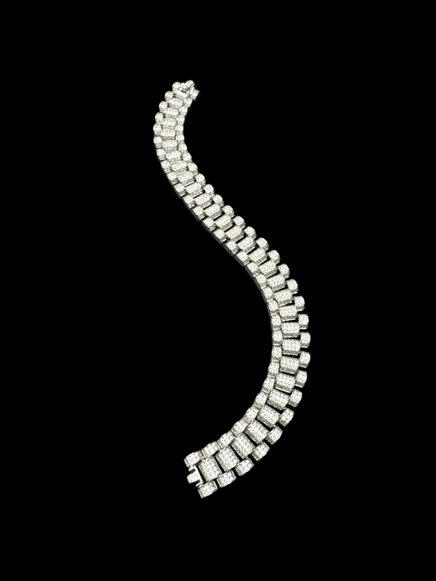 Rolex Style Iced Out Bracelet