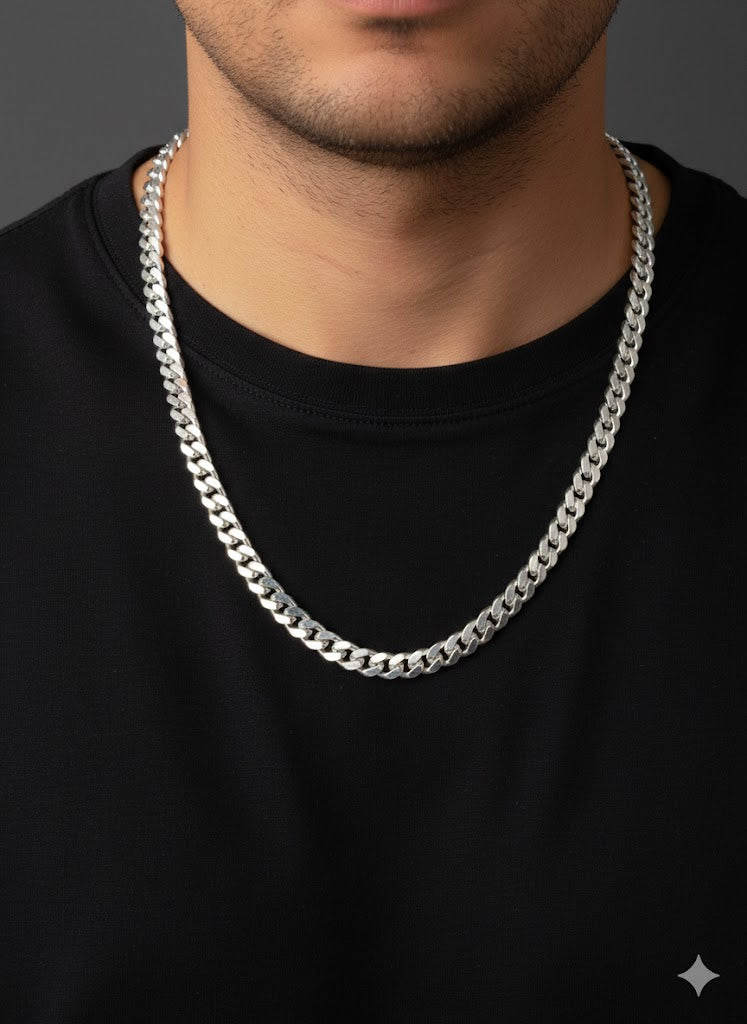 Men’s Silver Cuban Link Chain