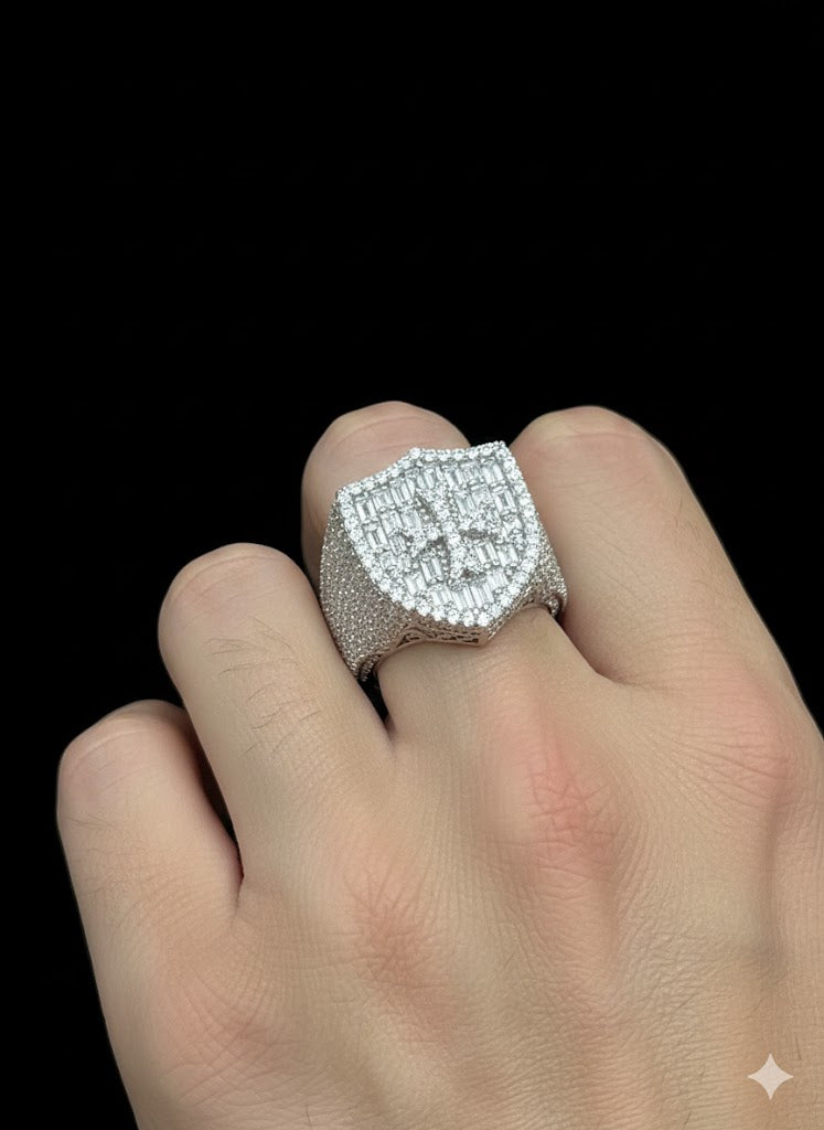 Cross Men’s Ring with Cubic Zirconia