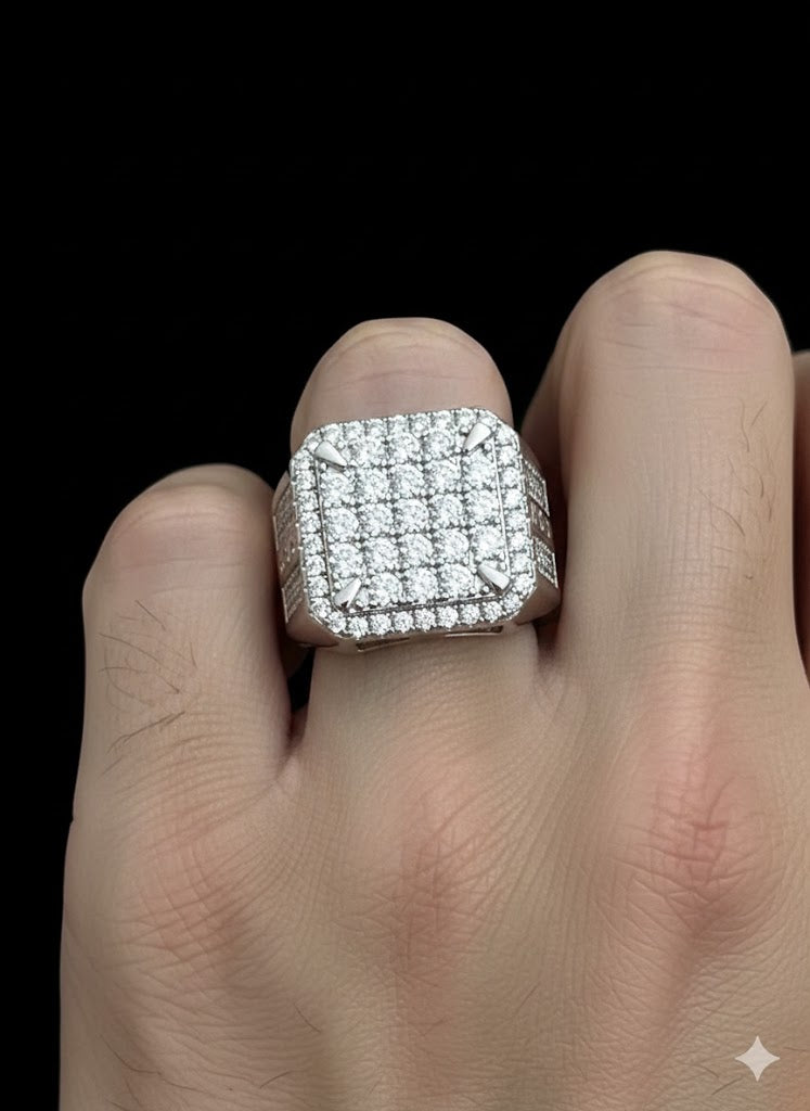 Square CZ Men’s Ring
