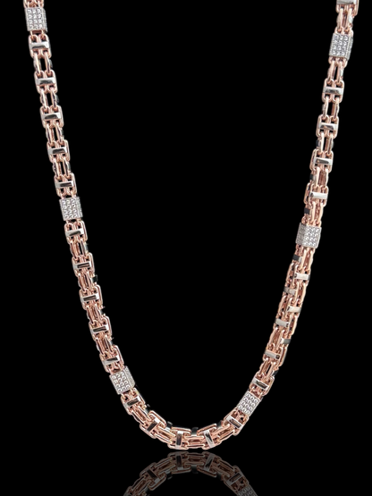 Men’s Modern Two-Tone Cage Chain
