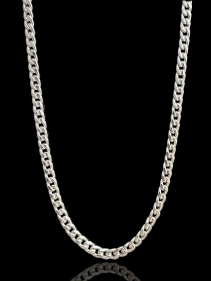 Men’s Domed Cuban Silver Chain