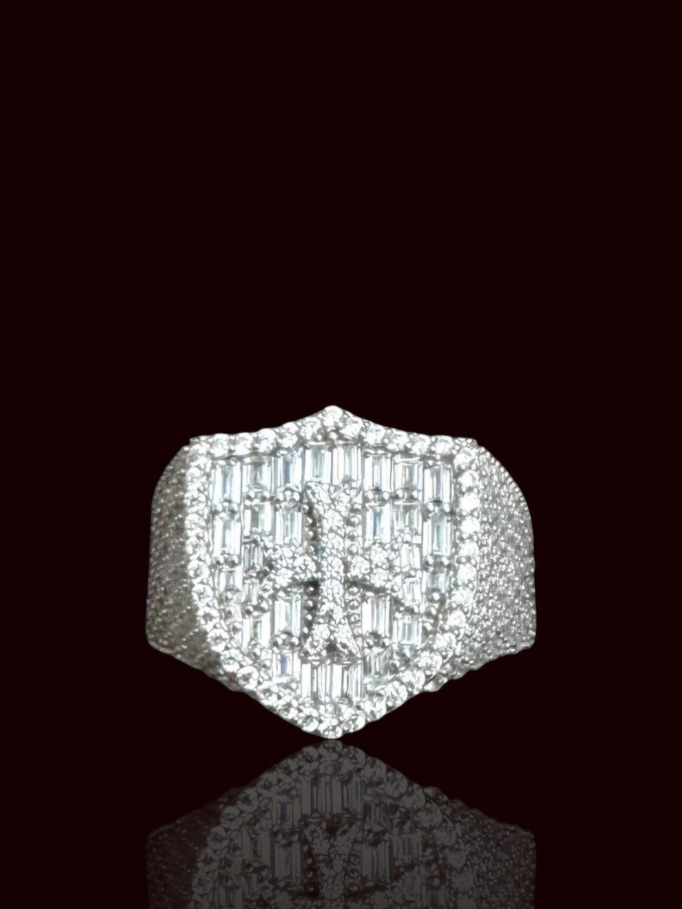 Cross Men’s Ring with Cubic Zirconia
