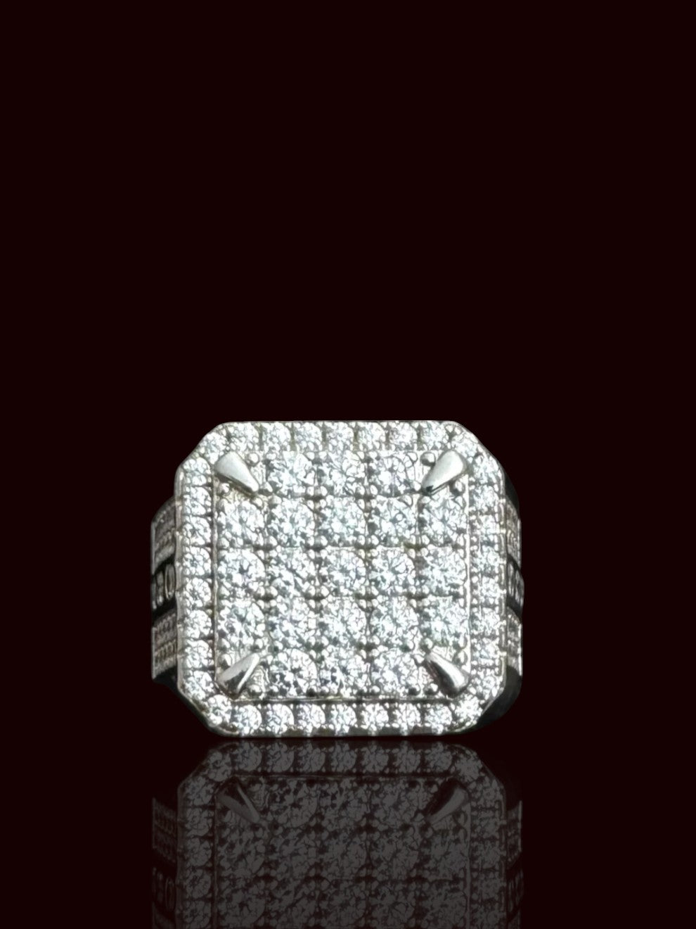 Square CZ Men’s Ring