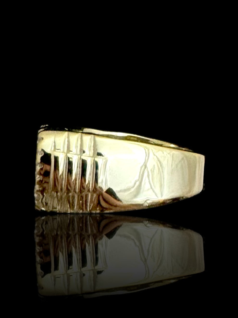 Men’s Silver Gold Plated “BRO” Ring