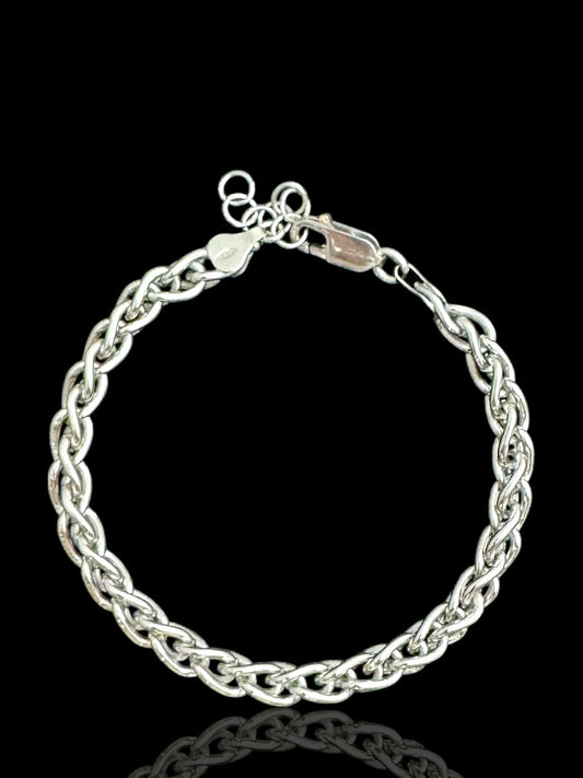 Men’s Silver Braided Bracelet