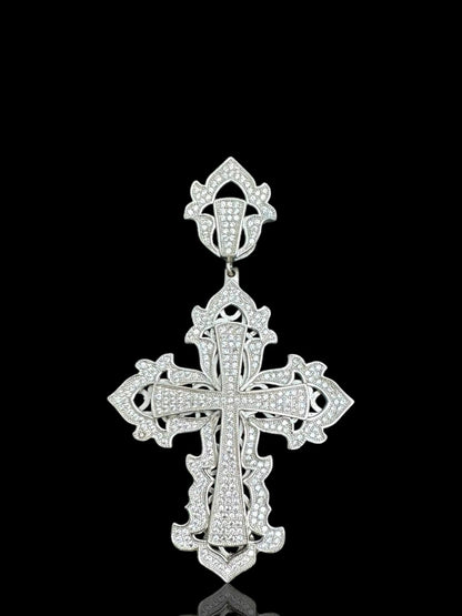 Unique Design Silver Cross Pendant