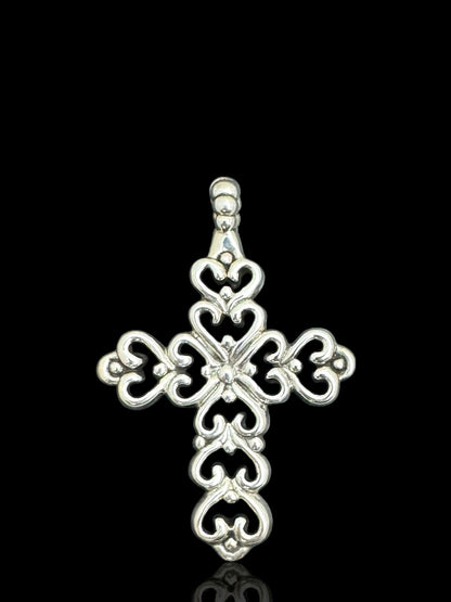 Vintage Sterling Silver Cross Pendant