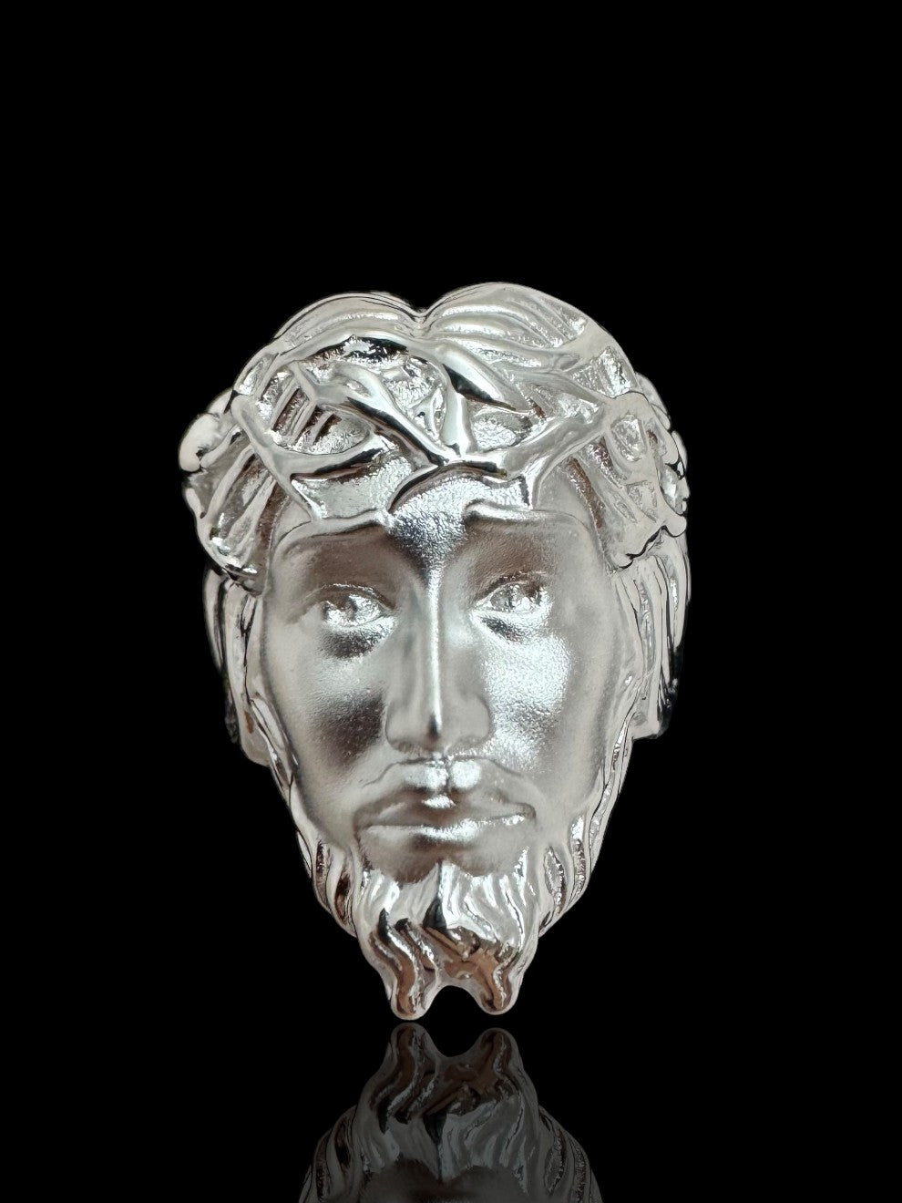 Men’s 925 Sterling Silver Jesus Ring | Religious Christian Men’s Ring