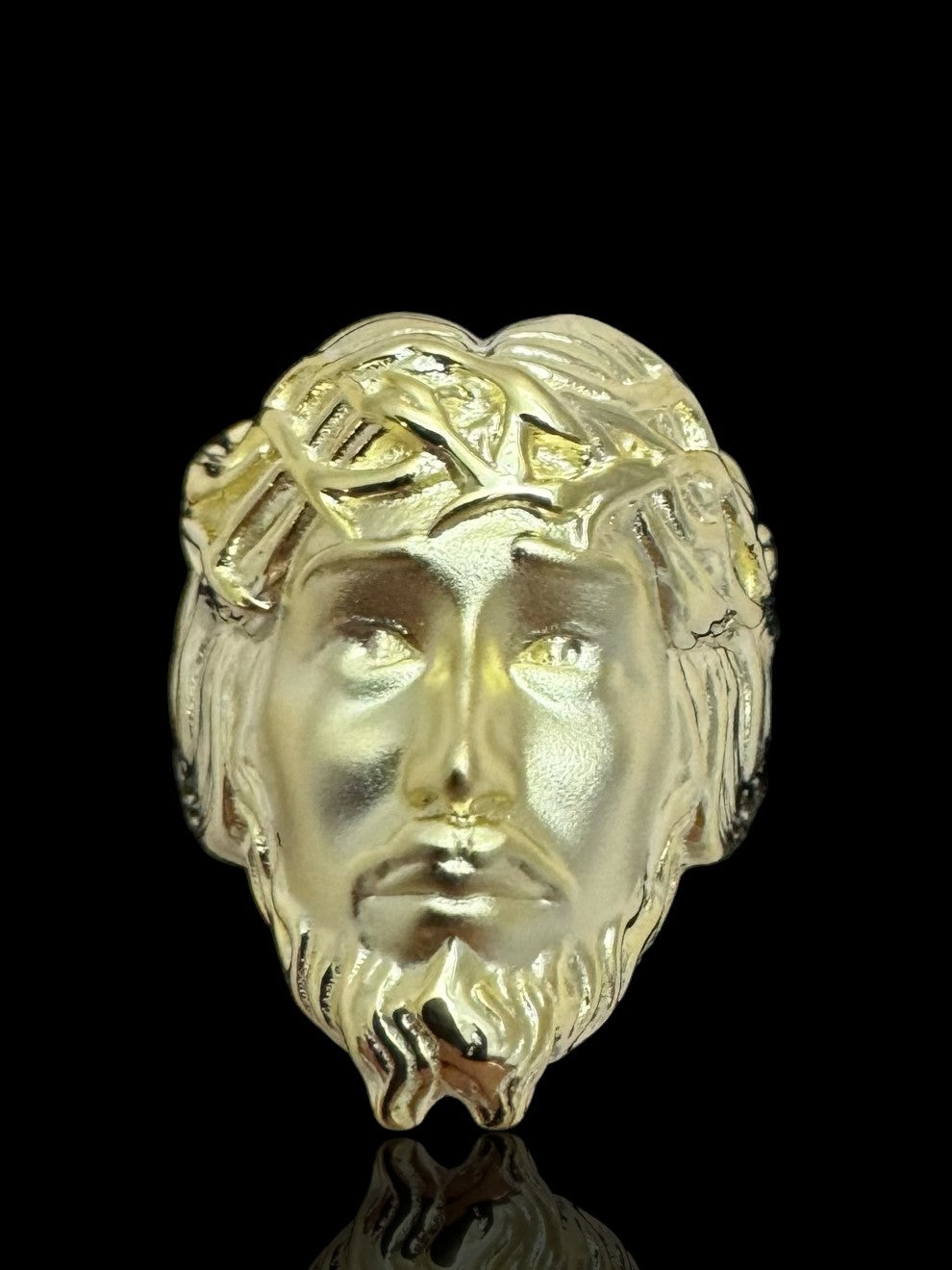 Men’s 925 Sterling Silver Jesus Ring | Religious Christian Men’s Ring