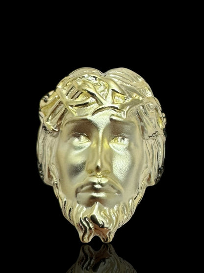 Men’s 925 Sterling Silver Jesus Ring | Religious Christian Men’s Ring