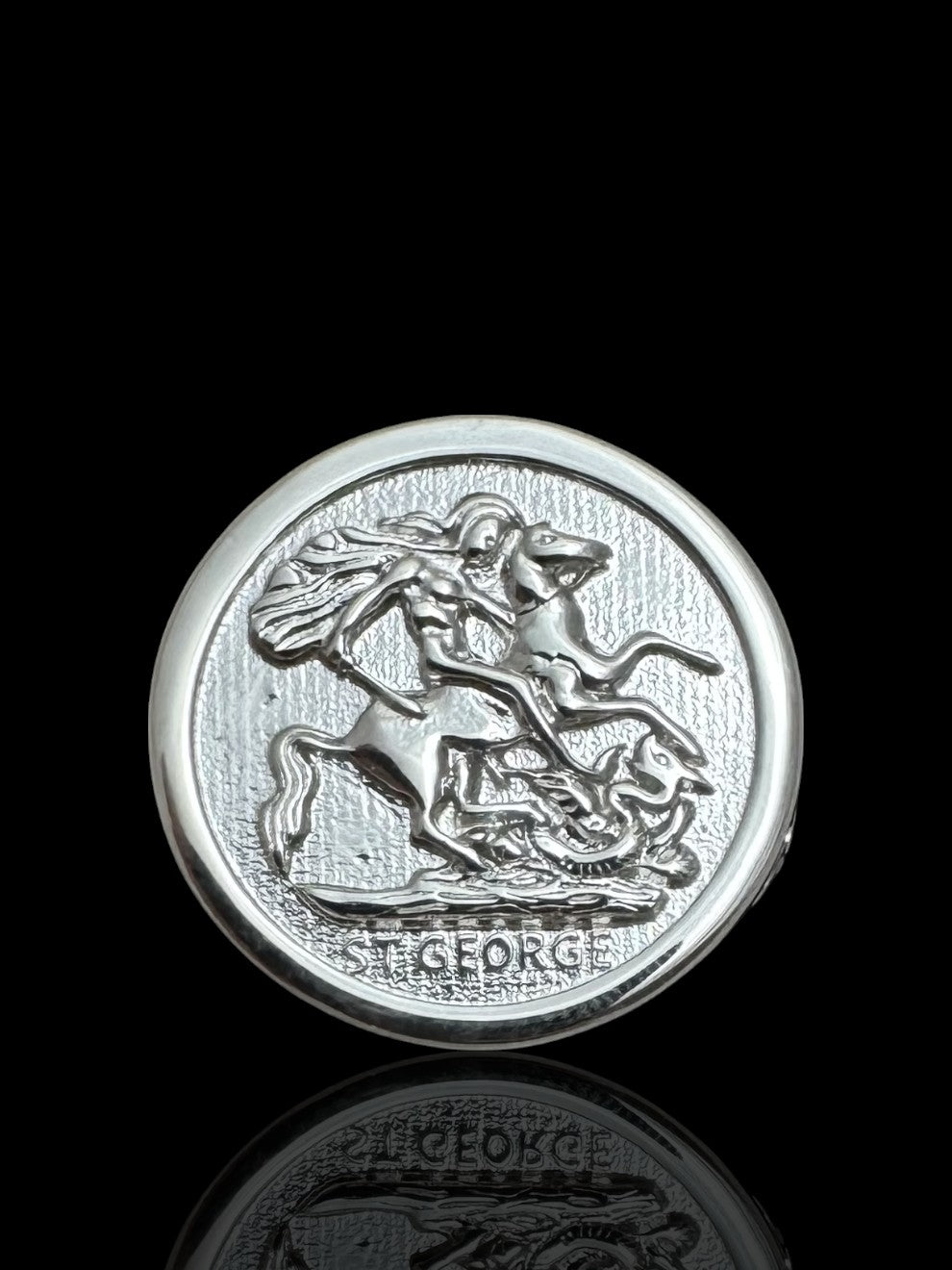 Sterling Silver Sovereign Ring 21mm | 925 Silver Large Sovereign Coin Ring