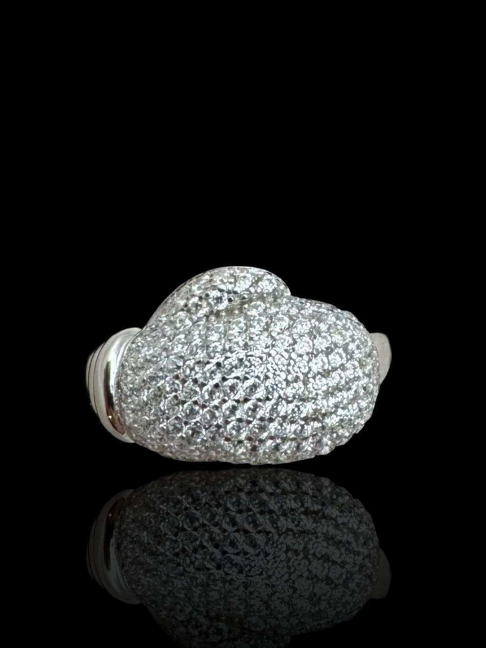 Sterling Silver Stone Set Boxing Glove Ring