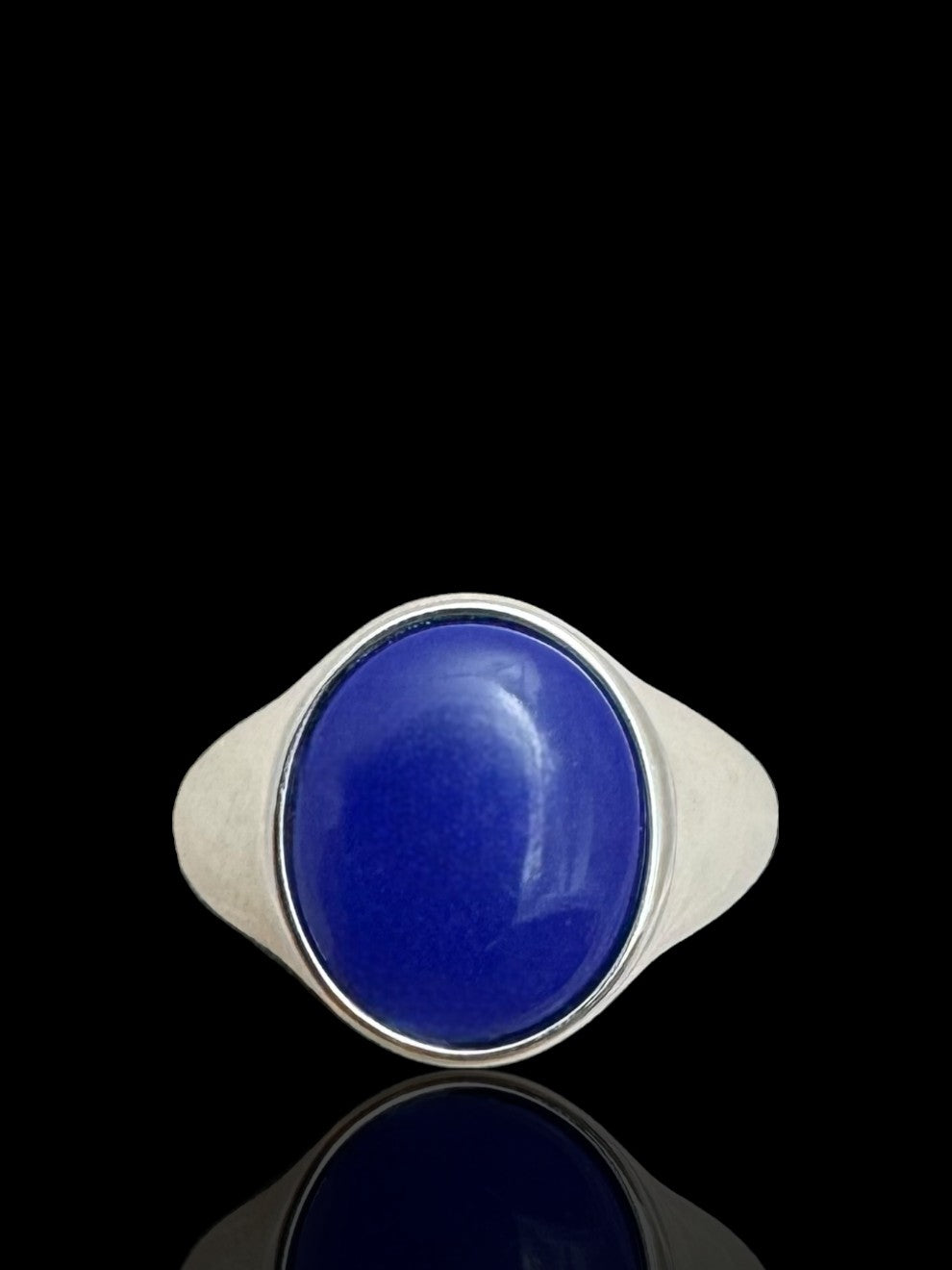 Sterling Silver Blue Stone Ring