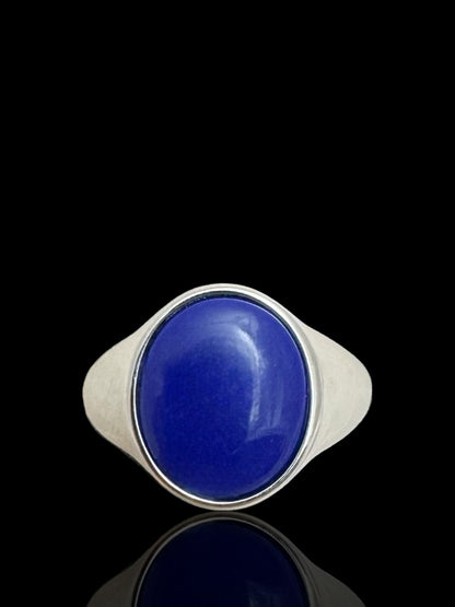 Sterling Silver Blue Stone Ring