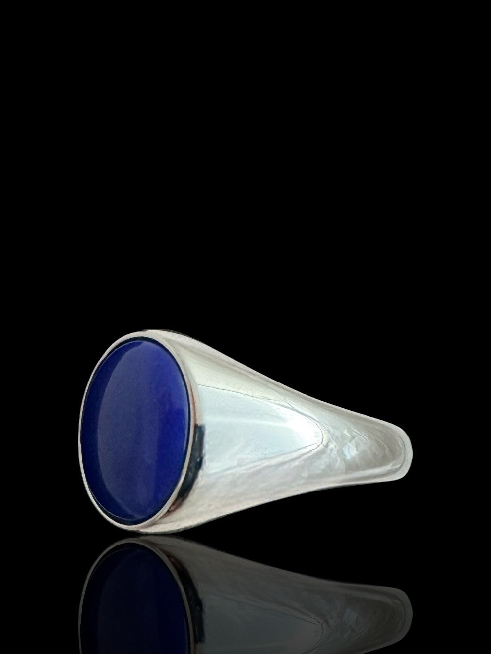 Sterling Silver Blue Stone Ring