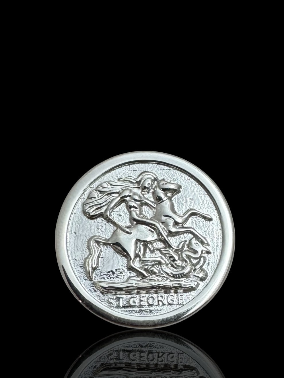 925 Sterling Silver St. George Dragon Slayer Ring