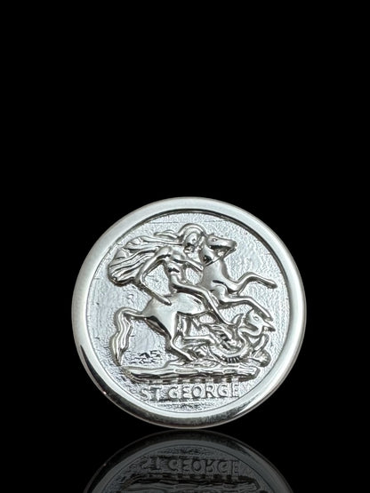 925 Sterling Silver St. George Dragon Slayer Ring