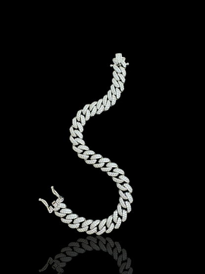 Men’s Sterling Silver Miami Cuban CZ Bracelet