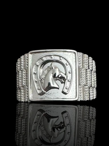 Men’s Sterling Silver Horseshoe Ring