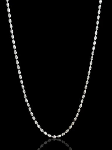 Men’s Silver Oval Ball Chain