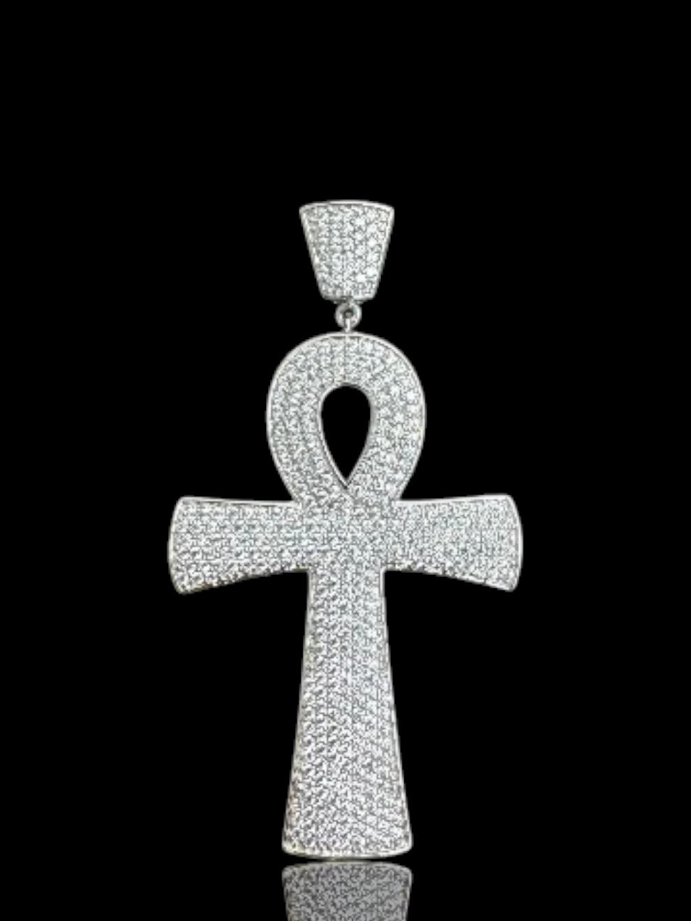 Stone Ankh Cross Men’s Pendant