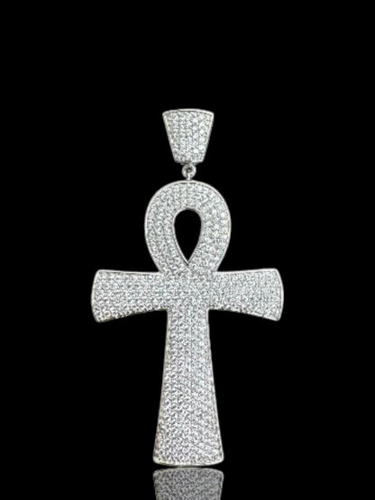 Stone Ankh Cross Men’s Pendant