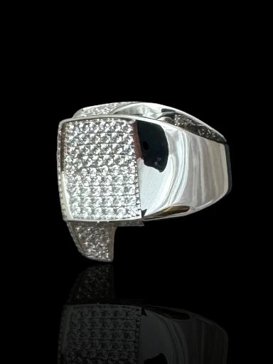 CZ Star Men’s Silver Ring