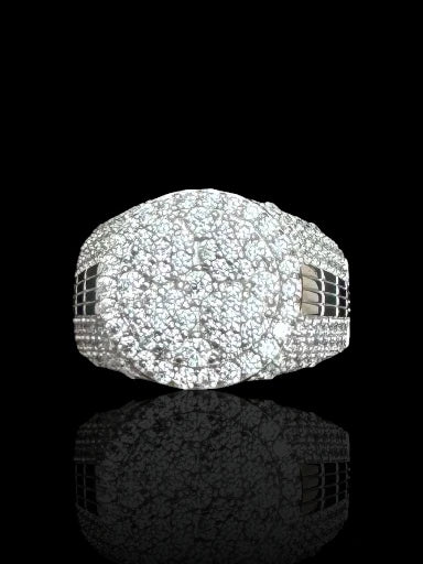 Special Design Round Men’s Silver Ring