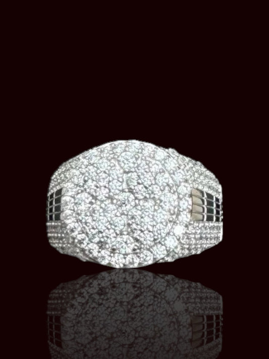 Special Design Round Men’s Silver Ring