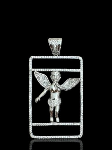 Angel Child Framed Men’s Pendant