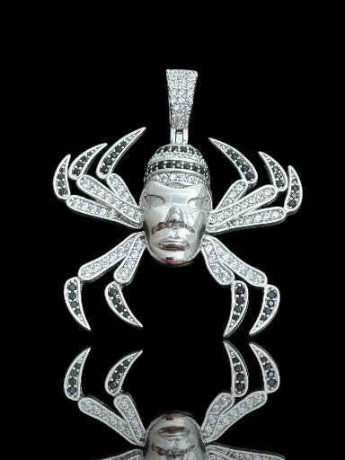 Spider Design Silver Men’s Pendant