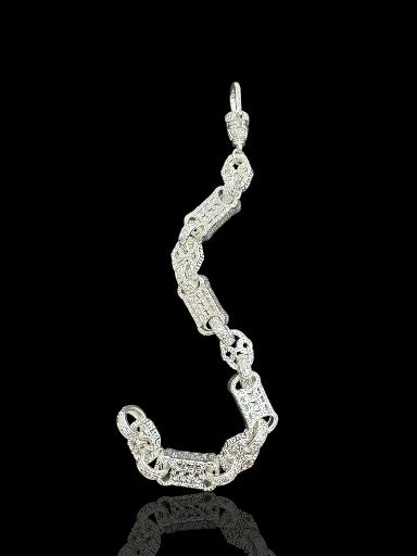 Bars Men’s Silver Bracelet