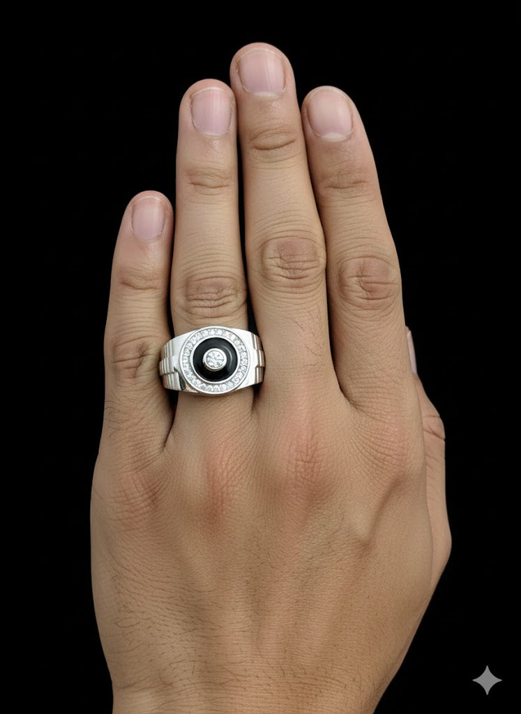 Black Design Men’s Ring