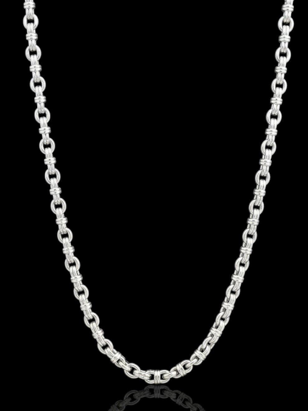 Men’s Silver Mini Lantern Chain