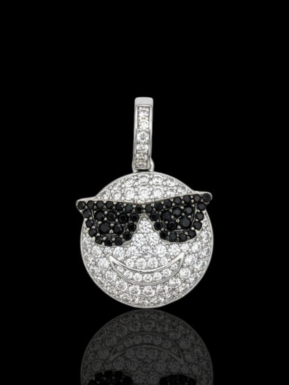 Cool Swag Smiley Silver Emoji Pendant
