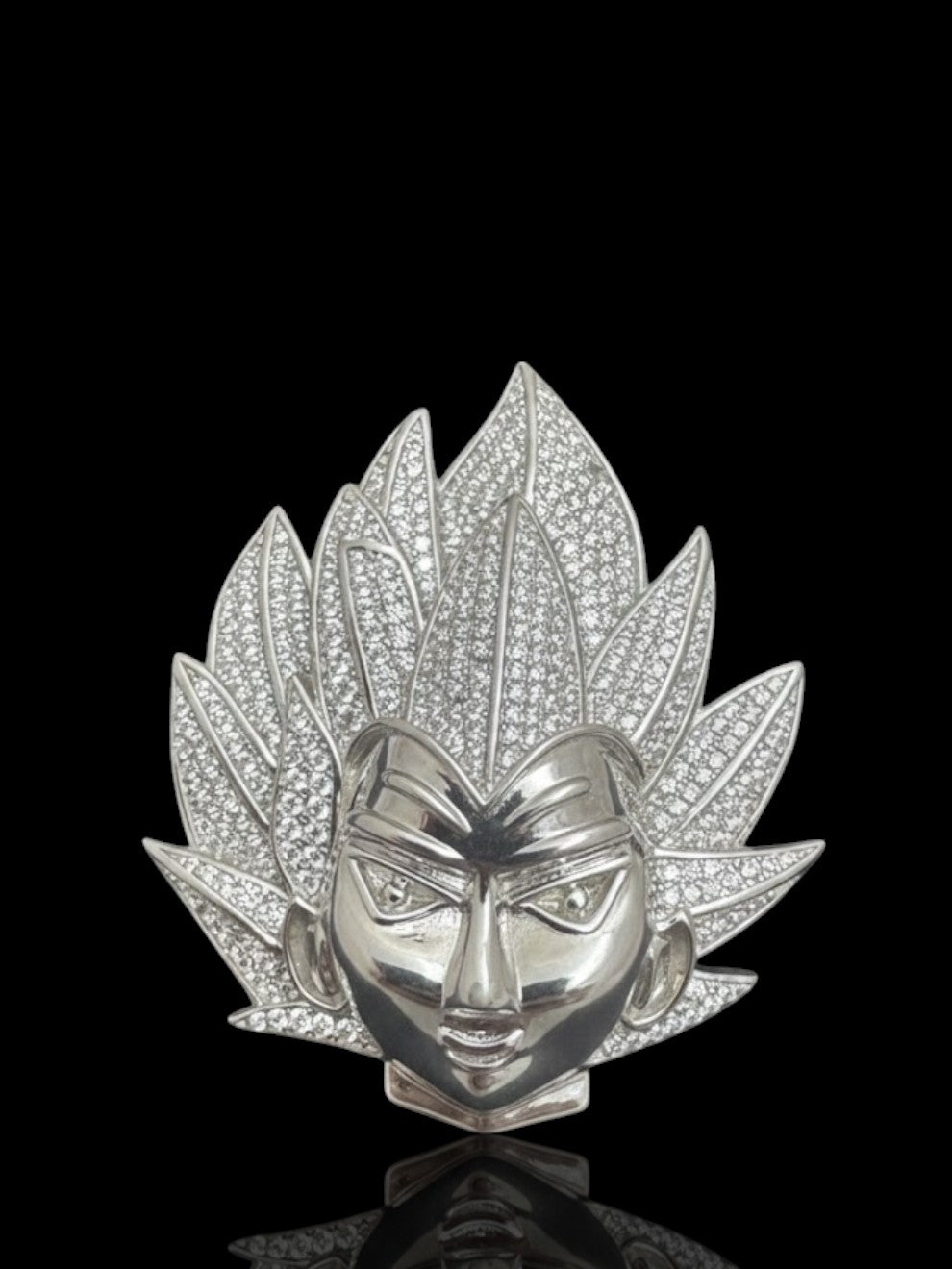 Men’s Sterling Silver Goku Pendant