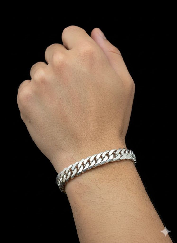Cuban Men’s Silver Bracelet