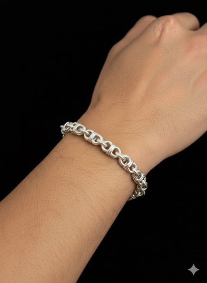 Designer Men’s Silver Bracelet
