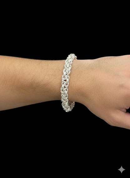 Byzantine Chain Silver Men’s Bracelet
