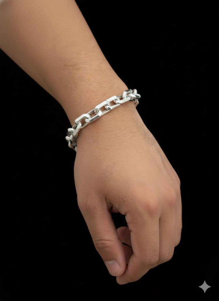 Silver Link Men’s Bracelet