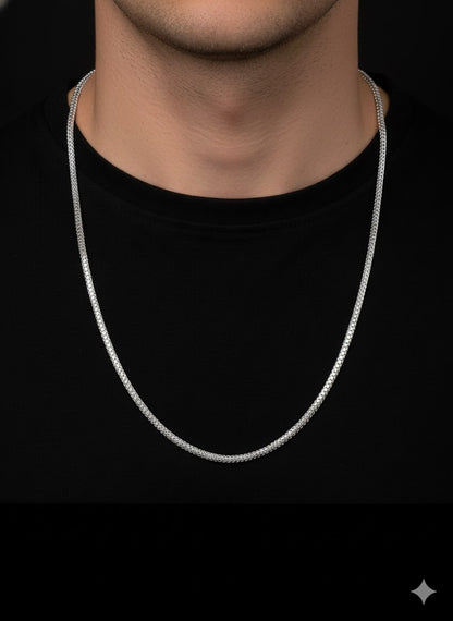 Men’s Silver Franco Chain Necklace