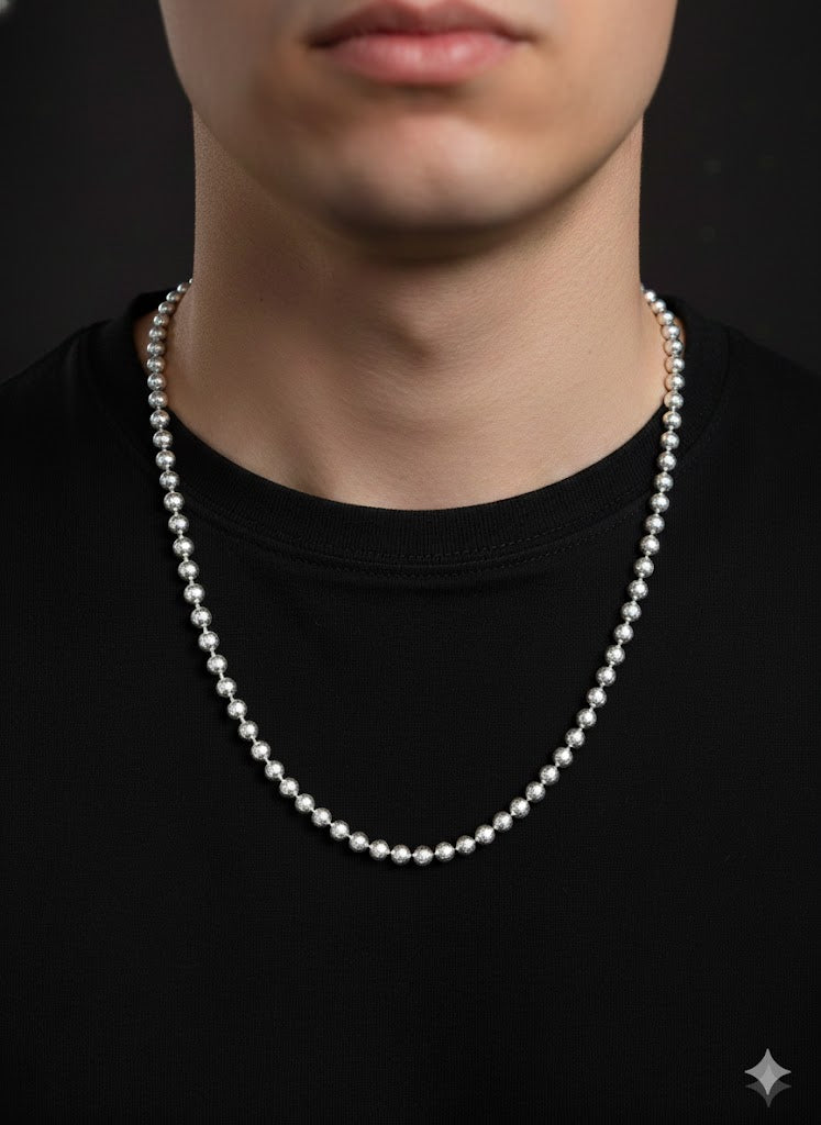 Men’s Silver Ball Chain