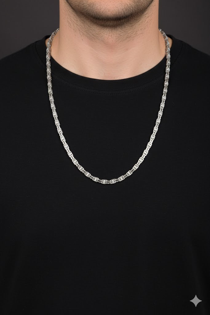 Men’s Modern Cage Chain Necklace
