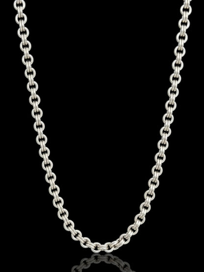 Men’s Silver Round Belcher Chain