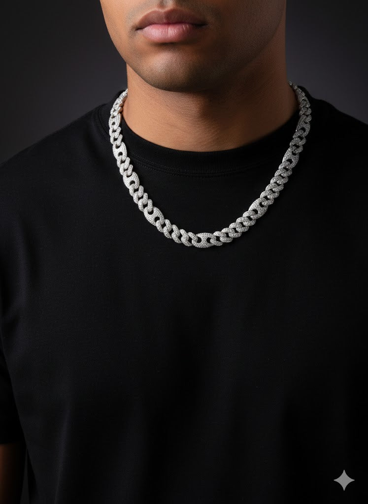 Men’s Silver Mariner Cuban Chain