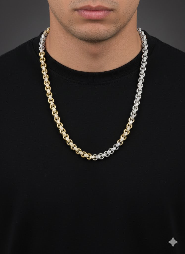 Men’s Silver Link Belcher Chain