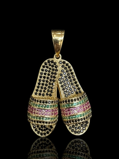 Men's Jewelry Hip Hop Iced Out Bling Shoes Pendant